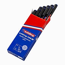 Edding 149M Silinebilir Asetat Kalemi Silgili 1.0 mm Mavi 10 Adet