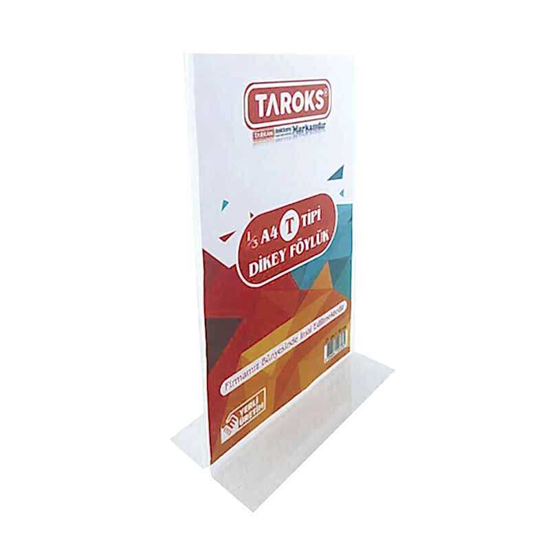 Taroks Föylük 1/3 A4 T Tipi Dikey Pleksi