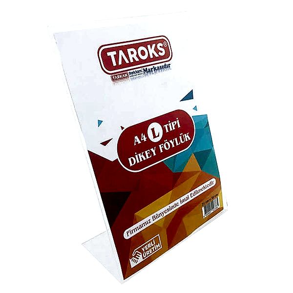 Taroks Föylük A4 Dikey L Tipi Pleksi