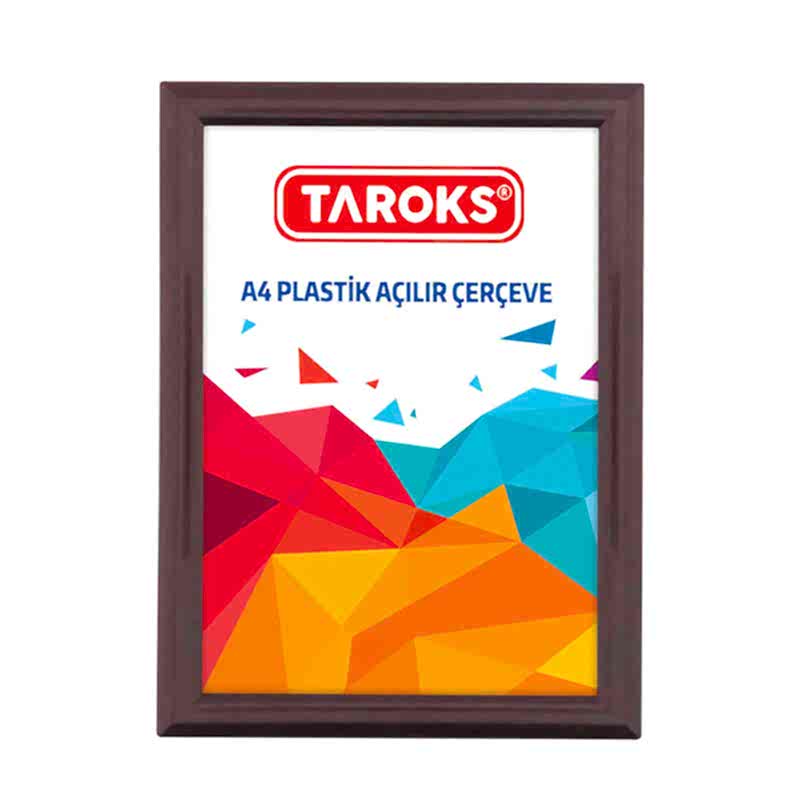 Plastik Açılır Çerçeve A4 Kahverengi