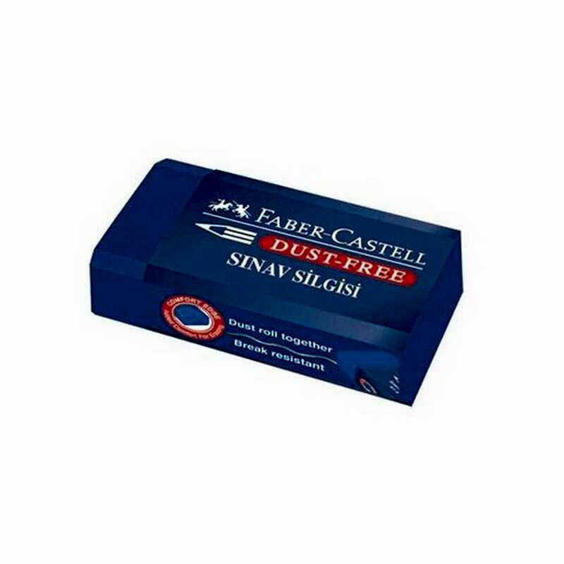 Faber Castell 187170 Dust Free Sınav Silgisi Büyük Boy Mavi