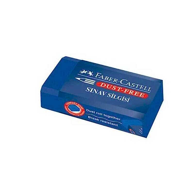Faber Castell 187136 Dust Free Sınav Silgisi Küçük Boy Mavi