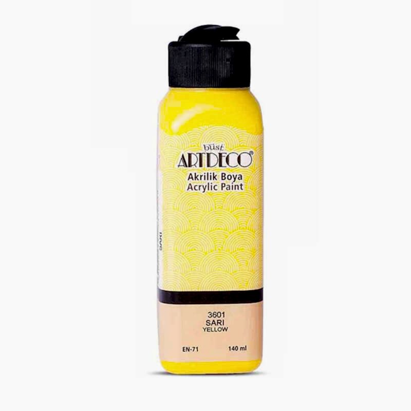 Artdeco 3601 Akrilik Boya 140 ml Sarı