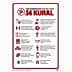 Virüse Karşı 14 Kural Uyarı Levhası 35x50 U10090, Resim 1