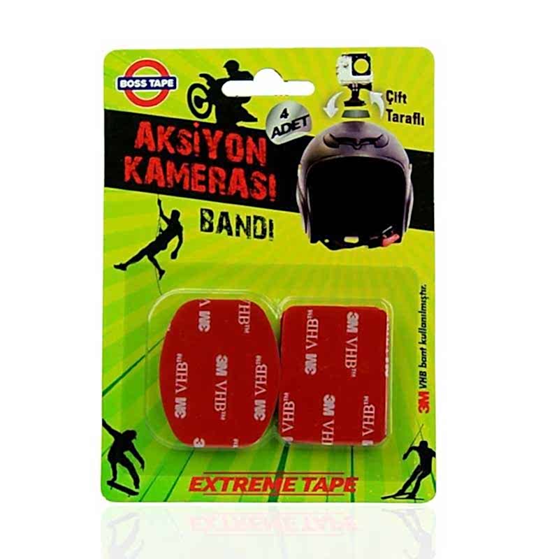 Boss Tape Çift Taraflı Aksiyon Kamera Bandı 4 Adet
