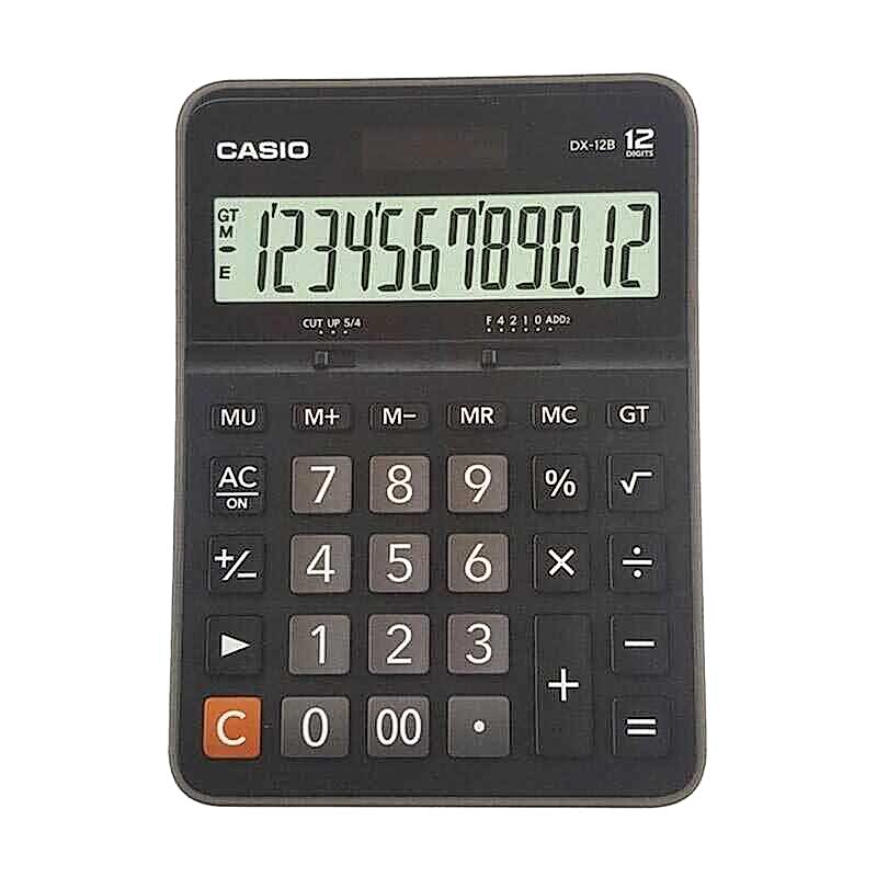 Casio DX-12B-BK  Masaüstü Hesap Makinesi 12 Haneli