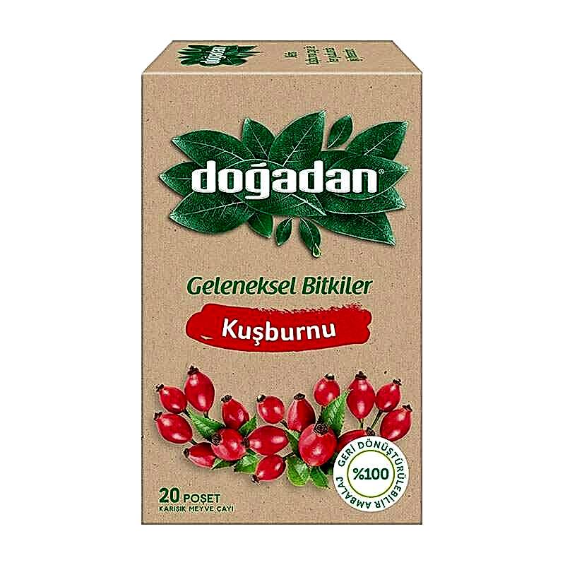 Doğadan Bitki Çayı Kuşburnu 20'li Paket