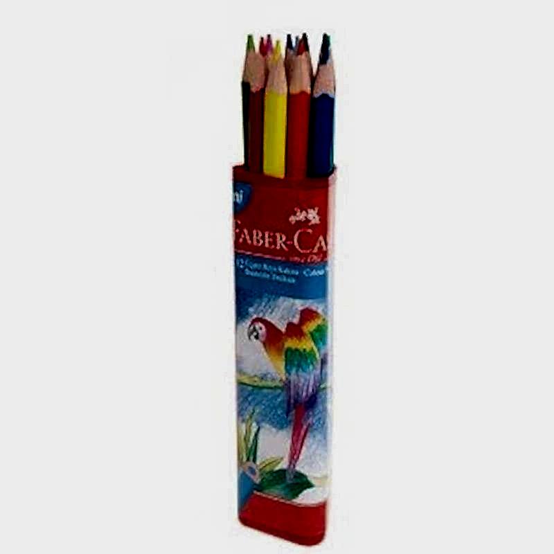 Faber Castell Kuru Boya Kalemi Üçgen Kutu 12 Renk