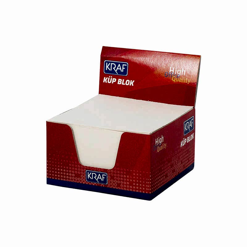 Kraf Küp Bloknot Beyaz 8X8 cm 115G