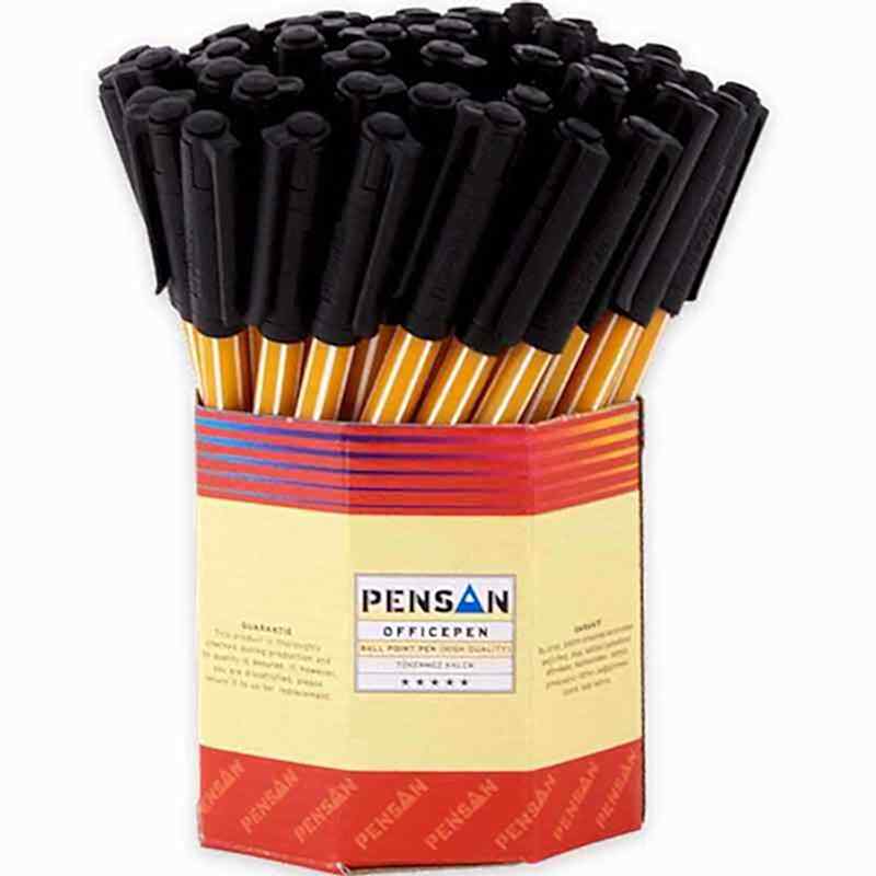 Pensan 1010 Ofispen Tükenmez Kalem 1.0 mm 60'lı Paket - Siyah