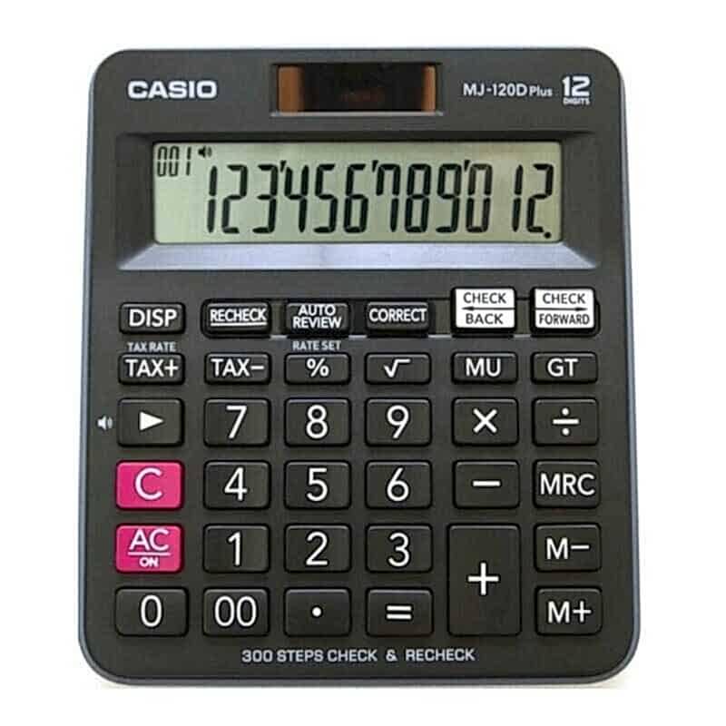 Casio MJ-120D Plus Masaüstü Hesap Makinesi 12 Haneli