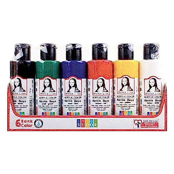 Südor Akrilik Şişe Boya Monalisa 6x70 ml SD1006