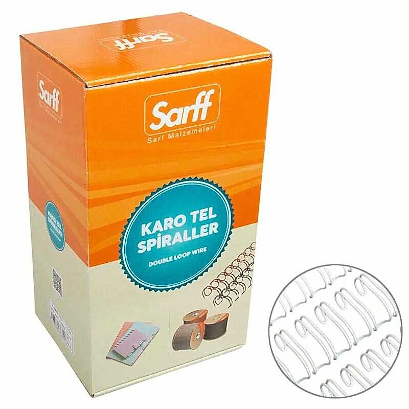 Sarff Spiral Jbı Karo Tel 7/16 100'lü Paket - Beyaz