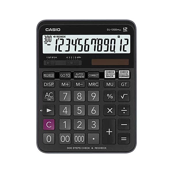 Casio DJ-120D Plus Masaüstü Hesap Makinesi 12 Haneli
