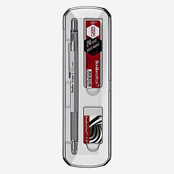 Scrikss Graph-X Versatil Uçlu Kalem Metal 0.5 mm 3&prime;lü Set  - Kurşun Gri