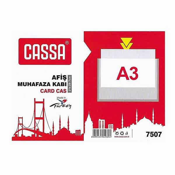 Cassa 7509 Afiş Muhafaza Kabı A3 420x297 mm - Şeffaf 