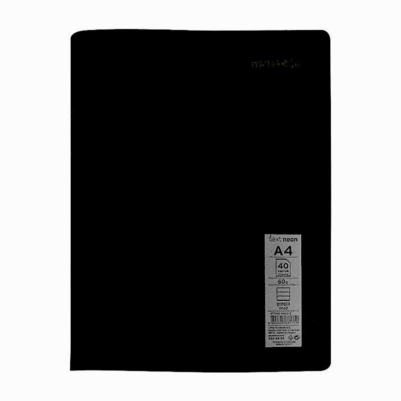 Mynote Text Neo Defter PP Kapak Tel Dikişli Kareli A4 80 Yaprak 