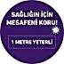 Sağlığın İçin Mesafeni Koru Yer Etiket 30cm U21095