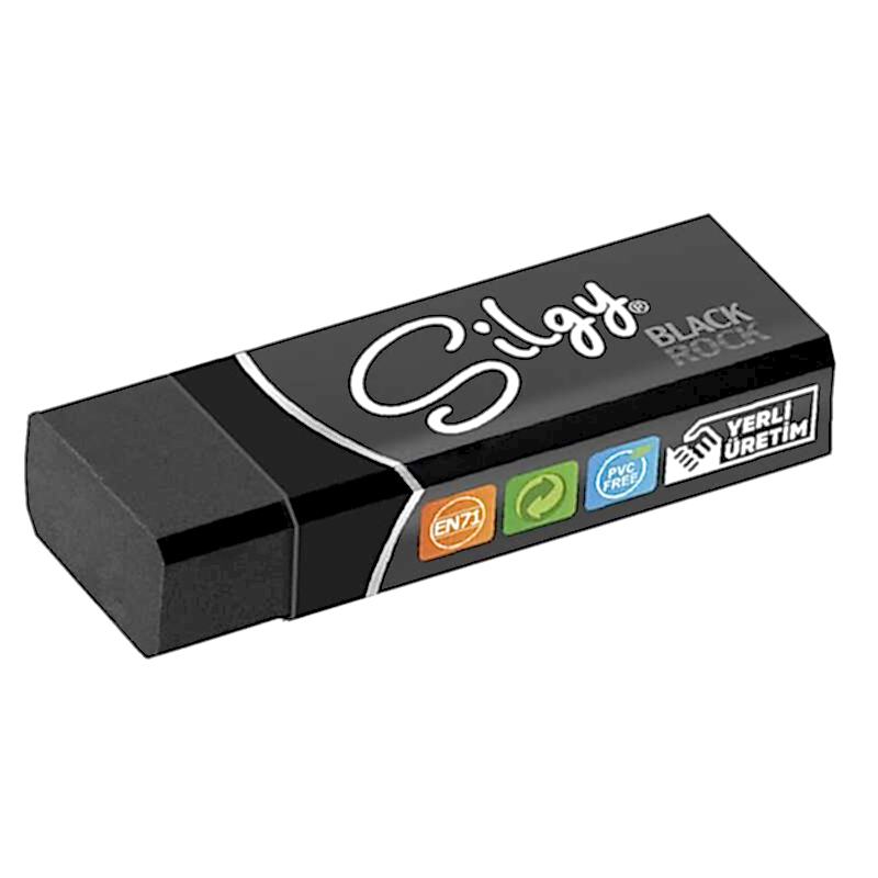 Silka SG6 Black Rock Silgi Küçük Boy Siyah