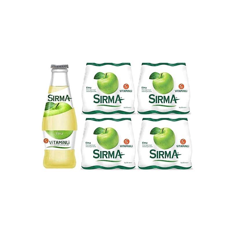Sırma Doğal Maden Suyu Plus Elma 24&prime;lü Paket