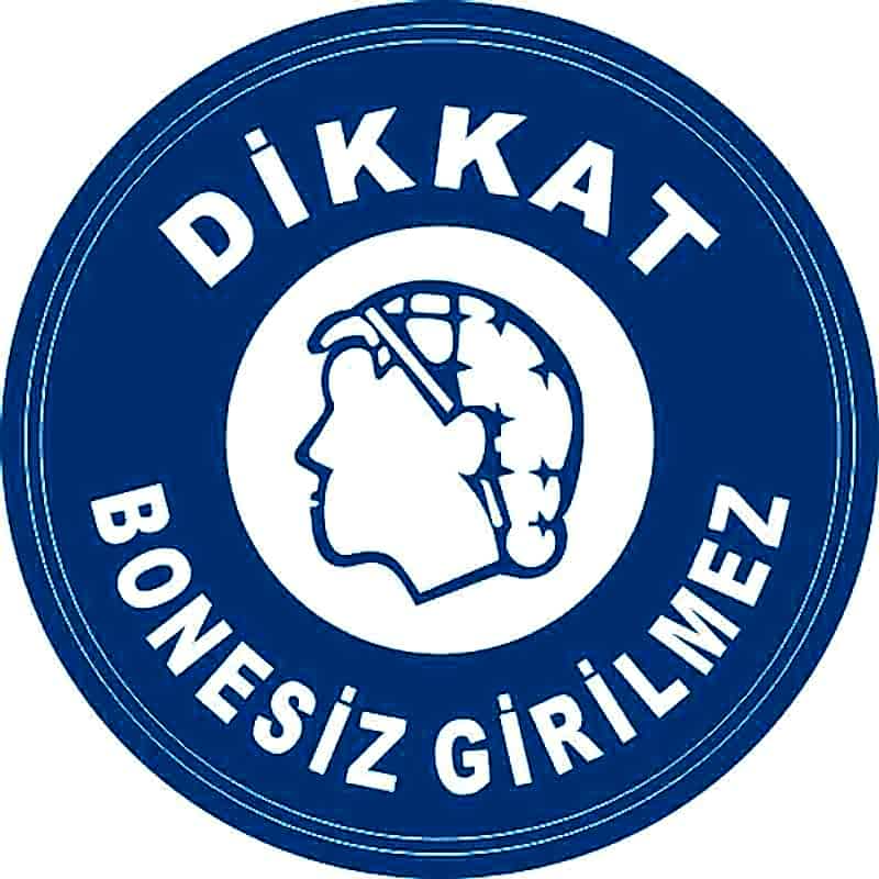 Bonesiz Girilmez Yer Etiketi 30 cm Çap U21050