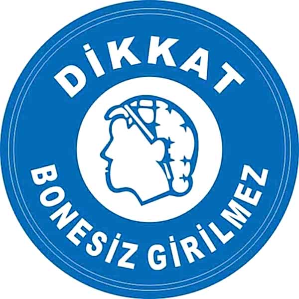 Bonesiz Girilmez Yer Etiketi 30 cm Çap U21050