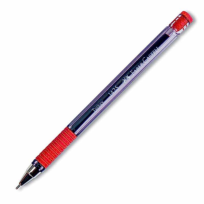 Faber Castell 1425 Tükenmez Kalem İğne Uçlu 0.7 mm - Kırmızı