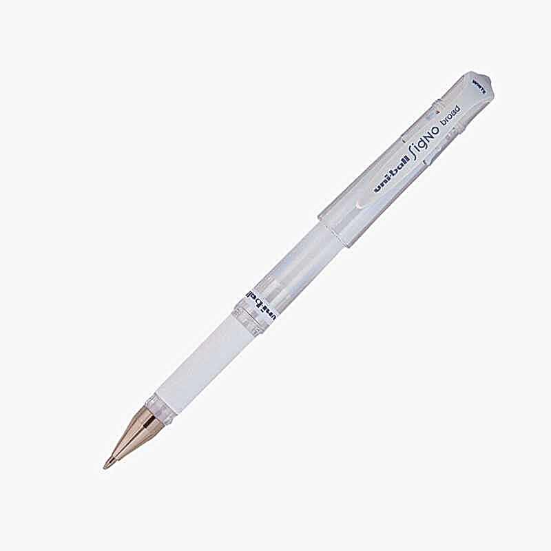 Uni-Ball UM-153 Signo Broad Jel İmza Kalemi 1.0 mm - Beyaz