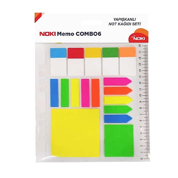 Noki Yapışkanlı Not Kağıdı Seti Combo 6