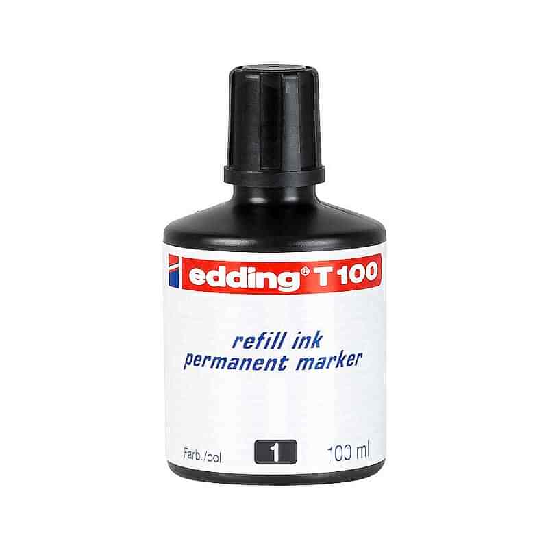 Edding E-T100 Permanent Mürekkebi 100 ml - Siyah