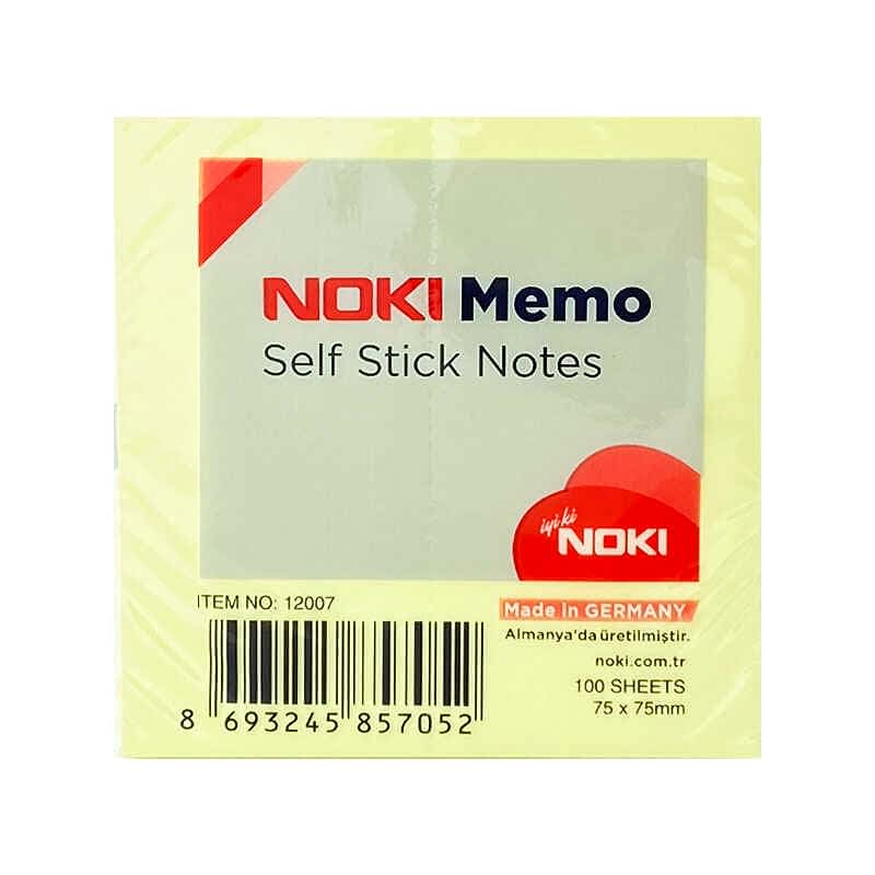 Noki Yapışkanlı Not Kağıdı Sarı 75x75 