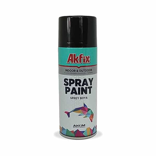 Akfix Sprey Boya Mat Siyah RAL 9005 400 ml