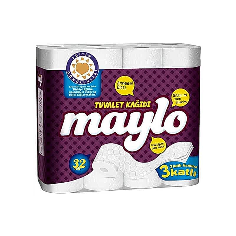 Maylo Tuvalet Kağıdı 3 Katlı 32'li Paket