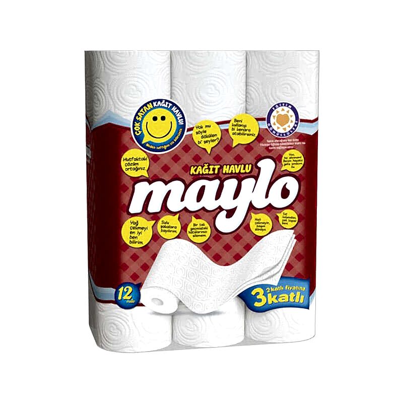 Maylo Kağıt Havlu 3 Katlı 12'li Paket