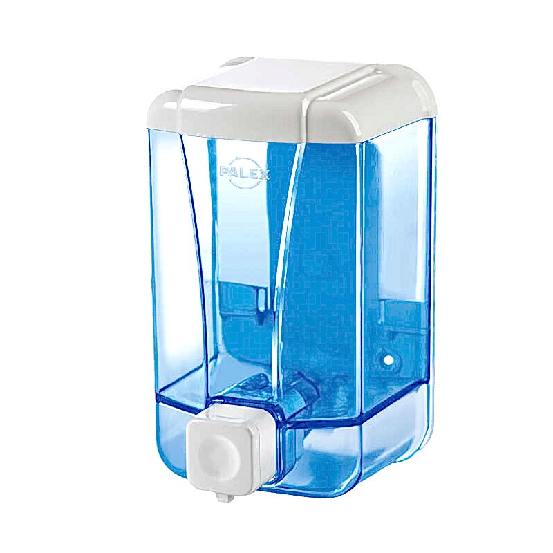 Palex 3430-1 Sıvı Sabun Dispenseri 1000 ml Şeffaf Mavi
