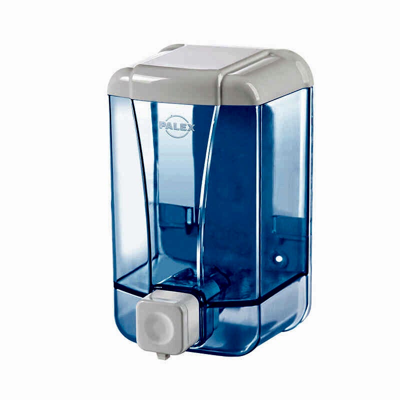 Palex 3420-1 Sıvı Sabun Dispenseri 500 ml Şeffaf Mavi