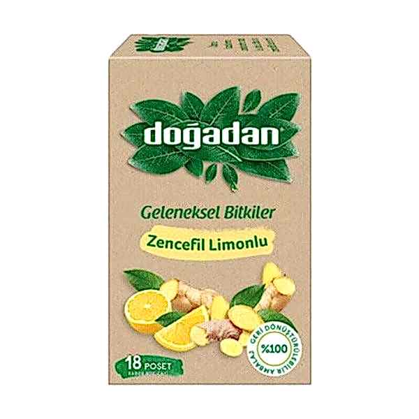 Doğadan Bitki Çayı Zencefil Limonlu 18'li Paket