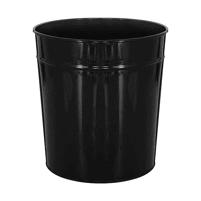 Mimaks Metal Konik Çöp Kovası D-1 Siyah