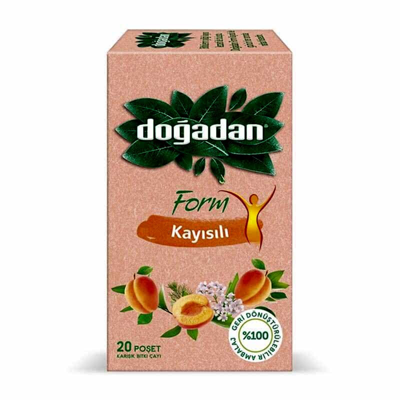 Doğadan Form Bitki Çayı Kayısılı 20'li Paket