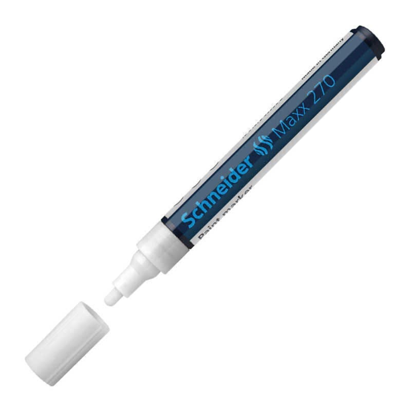 Schneider 270 Maxx Boyama Marker Kalem - Beyaz