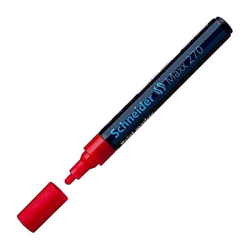Schneider 270 Maxx Boyama Marker Kalem - Kırmızı