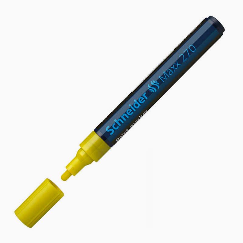 Schneider 270 Maxx Boyama Marker Kalem - Sarı