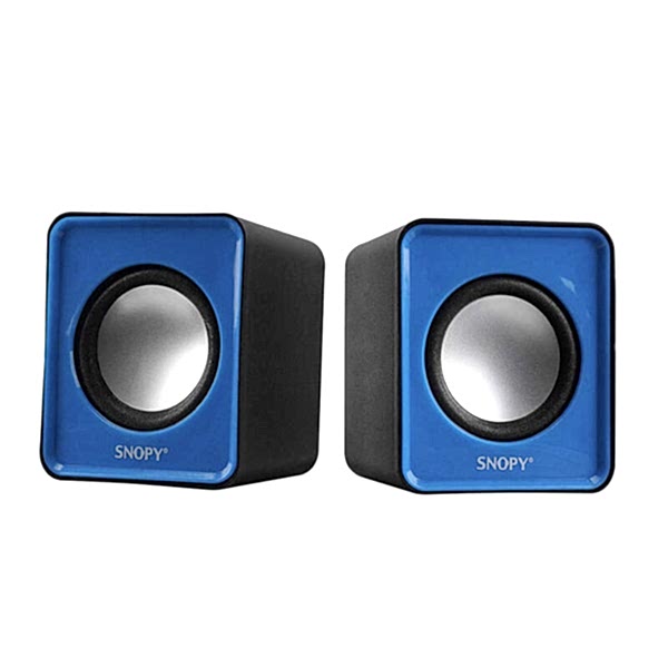 Snopy SN-66 2.0 USB Speaker 6W 86dB Mavi Siyah 