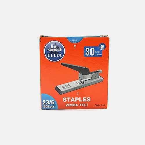 Delta 250 Zımba Teli 23/6 1000 Adet - Beyaz