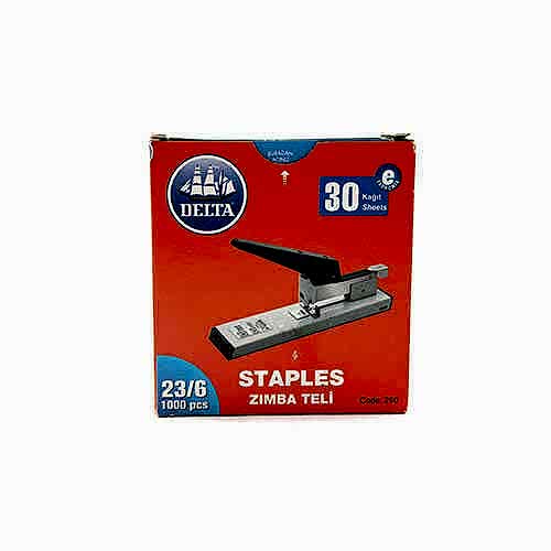 Delta 250 Zımba Teli 23/6 1000 Adet - Beyaz