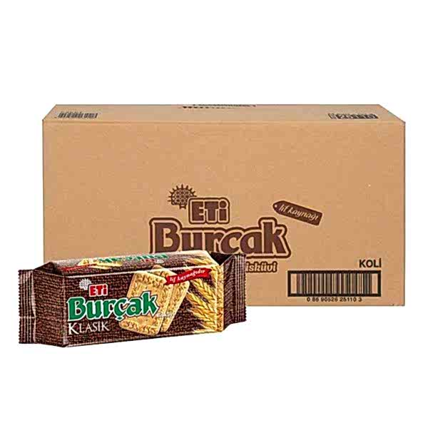 Eti Burçak Tam Buğday Unlu Bisküvi 131 gr 24'lü Paket