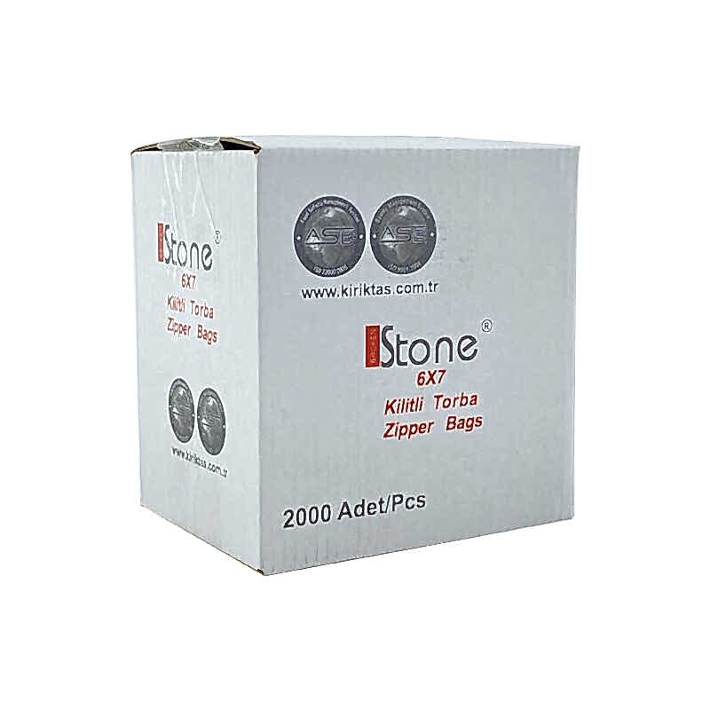 Stone Kilitli Poşet Torba 6x7 cm 2000 Adet