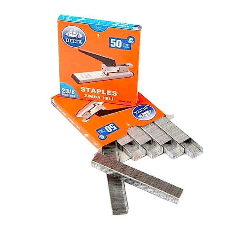 Delta 251 Zımba Teli 23/8 1000 Adet - Beyaz