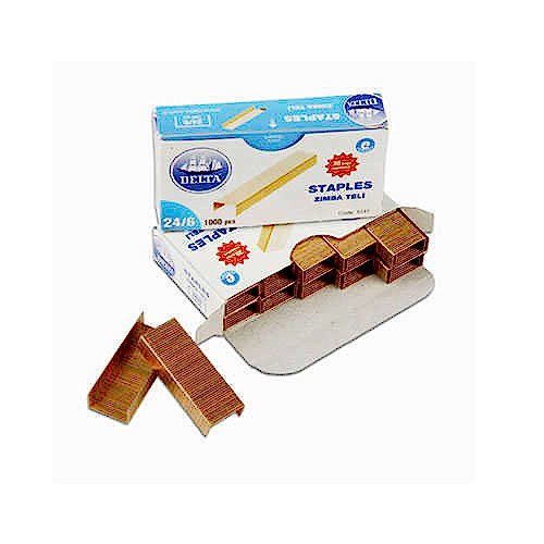 Delta 1551 Zımba Teli 24/6 1000 Adet - Sarı