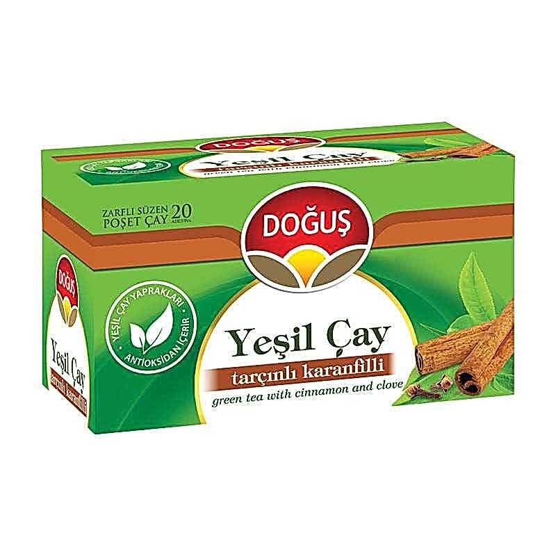Doğuş Yeşil Çay Tarçın Karanfilli 1,75 gr 20’li Paket